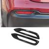 For Nissan Qashqai J11 2018 -  Chrome Carbon Fiber Front Rear Back Fog Lights Lamp Cover Trim Bumper Reflector Accessories