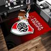 1pc Club Atlético River Plate Print Area Rug - Soft,Washable Non-Slip Indoor Mat for Office Chairs,Living Room,Home Office Decorative Rug