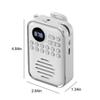 Радиоприемник с Bluetooth-динамиком, 400 мАч, на клипсе, перезаряжаемый, портативное FM-радио, декор для дома