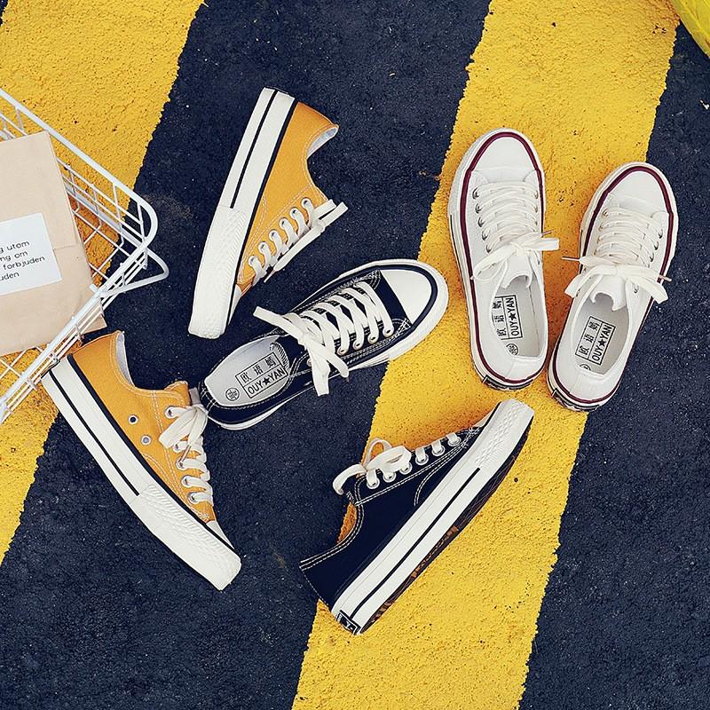 Ретро-ботинки Harajuku с низким верхом из парусины, стиль 1970-х годов, женские летние кроссовки A07