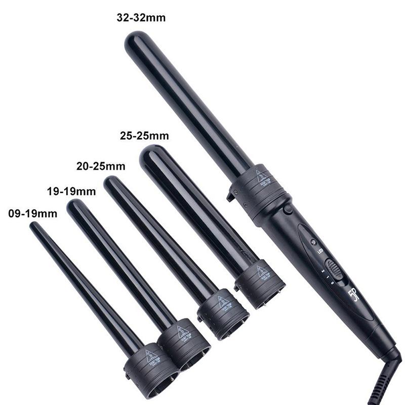 5 In 1 Hair Curling Iron With Clip Multi-Functional Ceramic Tube Change Curling Iron Hair Style Tools