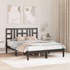 VidaXL Bed Frames Black Solid Wood 140x190 Cm 3105389