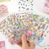 1Set Chinoiserie Theme Landscape Sticker Books Mountain River World Series Diy Decoration Sticker Cartoon Scene Stack Sticker