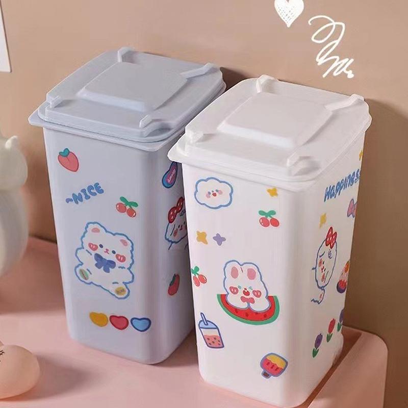 Мини настольный мусорный бак 4 цвета ящик для хранения мусора гостиная журнальный столик крышка