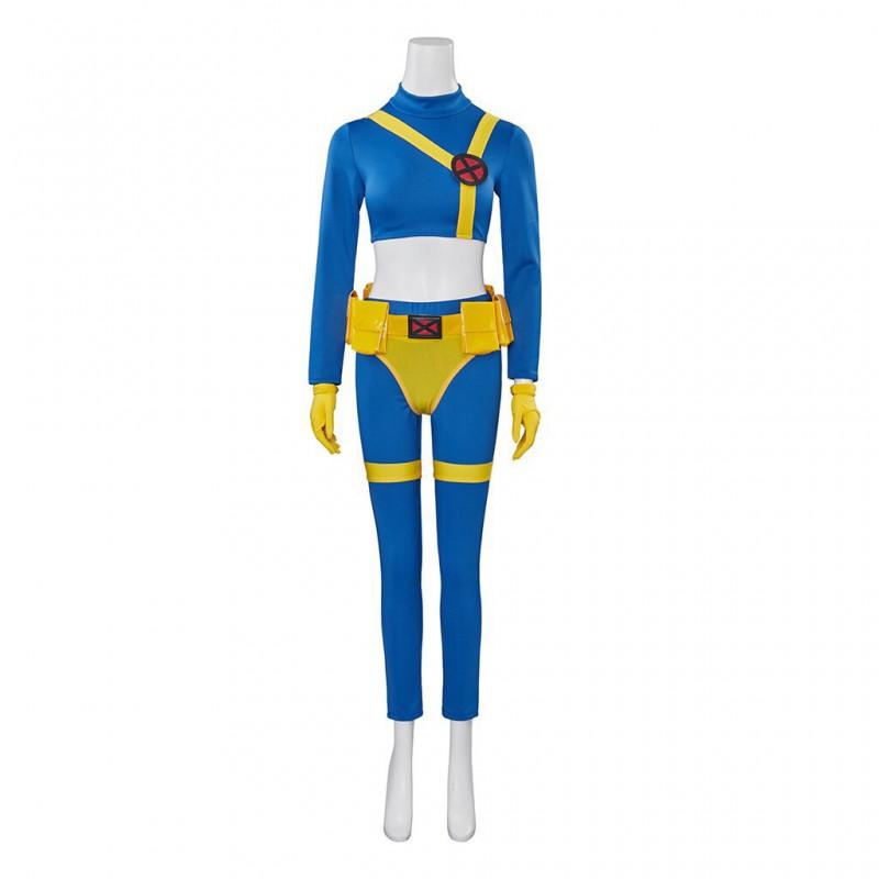 1997 X-Men Cyclops Cosplay Costume Marvel Series Full Bodysuit Anime Convention