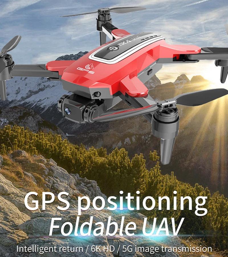 HJ38 Pro GPS Drone Professional 4K HD Camera Aerial Photography Aircraft WiFi Foldable Smart Positioning RC Quadcopter Children's Gif