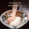 Huabeishi Утолщенная круглая миска из нержавеющей стали для смешивания