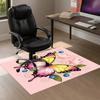Butterfly Flowers Pattern Area Rug, Office Carpet Indoor Outdoor Entrance Doormat, Non-Slip Soft And Comfortable, Living Room, c122057