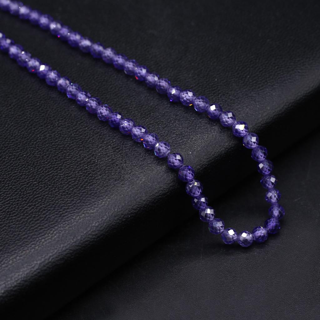 Натуральный камень граненые бусины циркон маленькие бусины 4 мм подвески для изготовления ювелирных изделий DIY ожерелье браслет серьги аксессуар