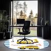 excavator Printed Round Rug Carpet Chair Rug Area Rug Entryway Doormats,for Office Chair Living Room Bedroom Kitchen Room.