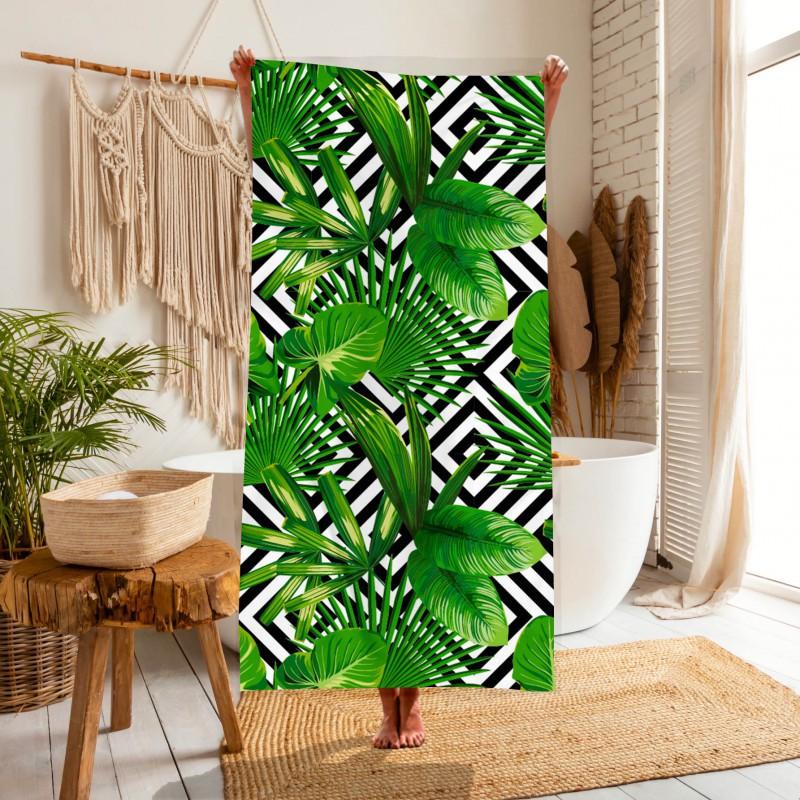 Custom Printed Microfiber Beach Towel Quick Dry Sports Swimming Pool Outdoor Travel Yoga Gym Sun Protection Double Sided Plush Bath