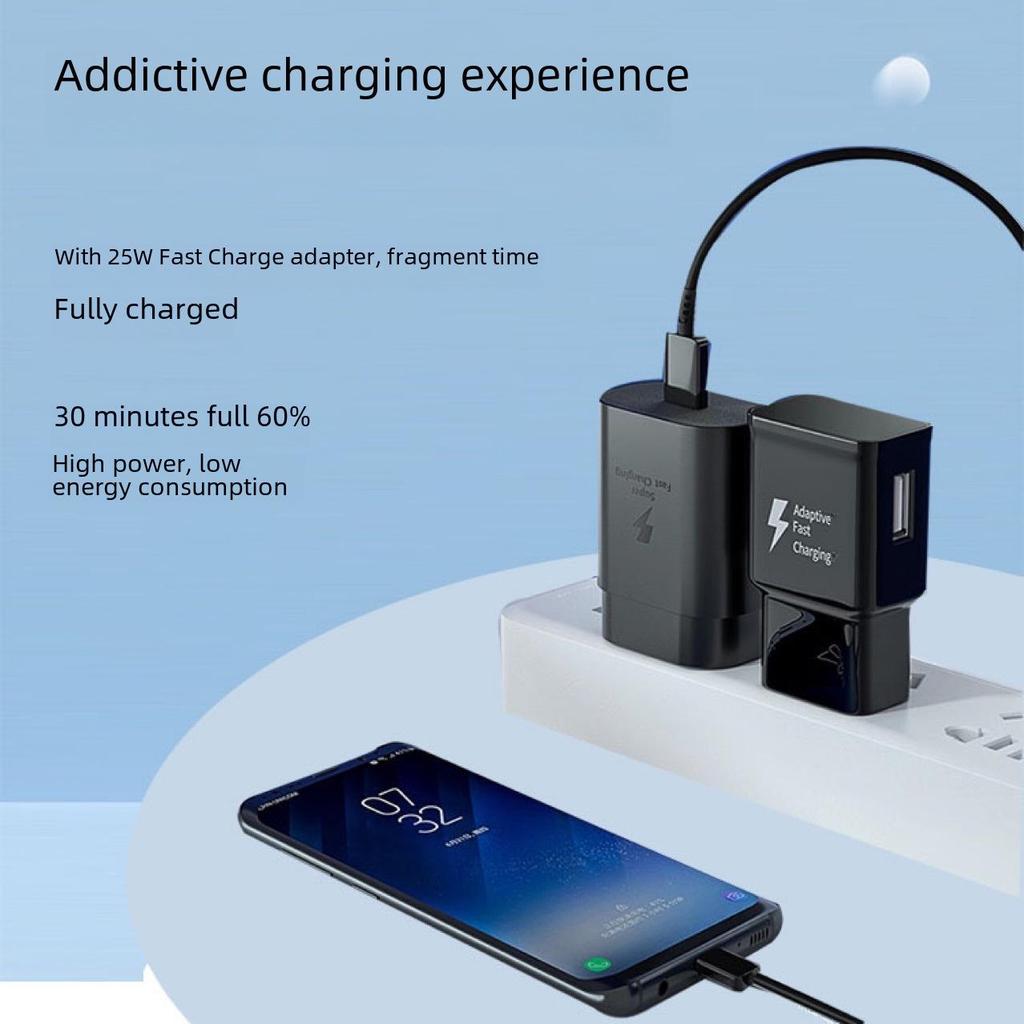 Совместим с супербыстрым зарядным устройством Samsung PD25W US/UK для моделей S23 и S22, включает австралийскую вилку для быстрой зарядки.