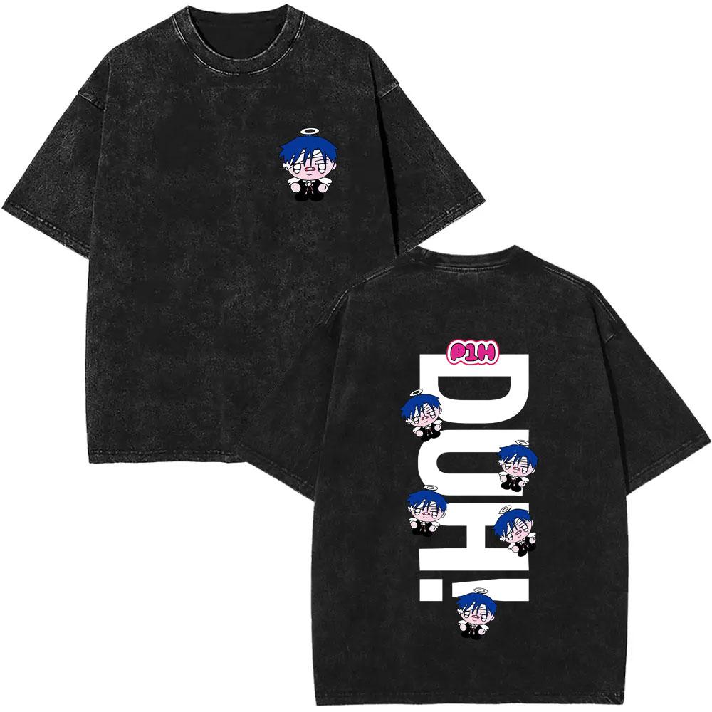 Korean PHarmony Live Tour  Vintage Washed Tshirt Men Women Kpop Fashion Trend T Shirts Unisex Casual Oversized Streetwear
