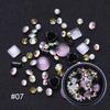 Блестящие стразы для дизайна ногтей, блестки, патчи, смешанные украшения для маникюра