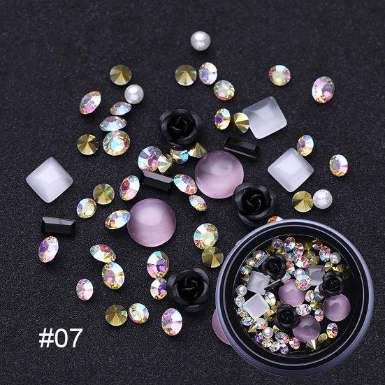 Блестящие стразы для дизайна ногтей, блестки, патчи, смешанные украшения для маникюра