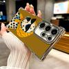 Dalmatian Cute Dog Plating Phone Case For Samsung Galaxy S24 S25 FE S26 Edge S23 Ultra S22 S21 Plus S20 Anti-Fall Airabag Cover