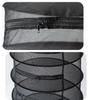 2ft 2 Layer Herb Collapsible Drying Rack W/Zipper Black Mesh Trays Dry Net Hanging for Hydroponics