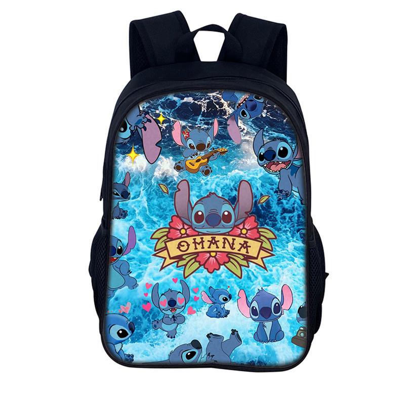 Детский рюкзак Stitch из полиэстера для ежедневного использования и хранения