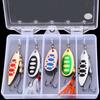 5PCS Premium Fishing Spinner Lure Set-Durable Zinc Alloy Metal Spoons with Vibrant Action for Trout Carp Fishing Accessory Kit