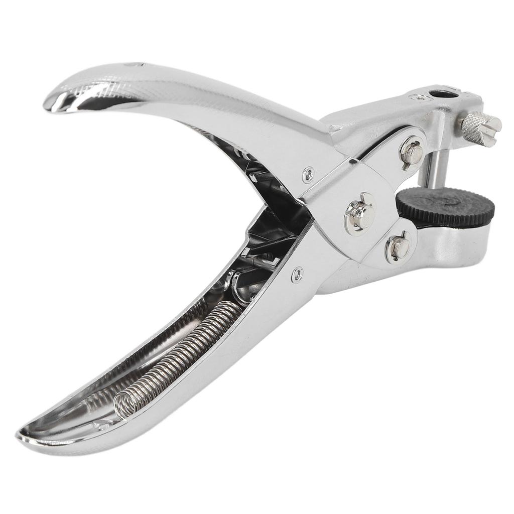 Дырокол из хромированного металла диаметром 0,28 дюйма, экономящий усилия, высокопрочный дырокол для пластика