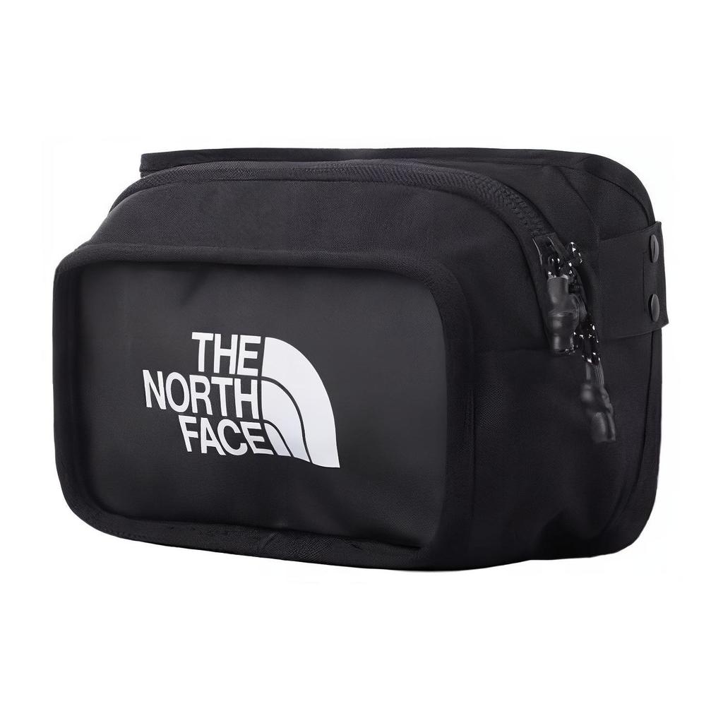 The North Face 3л базовая сумка через плечо с принтом логотипа, сумка на грудь, поясная сумка, уличная сумка, унисекс, черный 3KZX-KX7