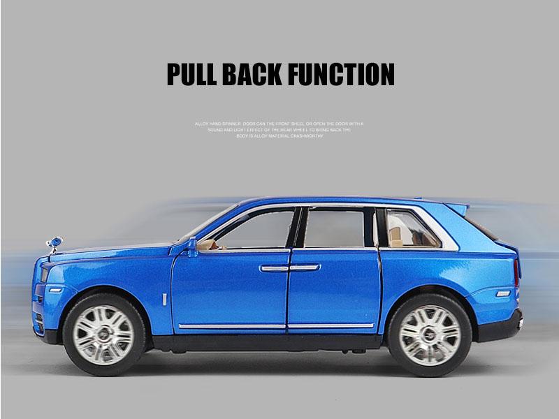1/24 Rolls-Royce Cullinan Модель автомобиля Металлическая модель автомобиля Литой автомобиль из сплава Детская игрушка Подарочные предметы коллекционирования Бесплатная доставка