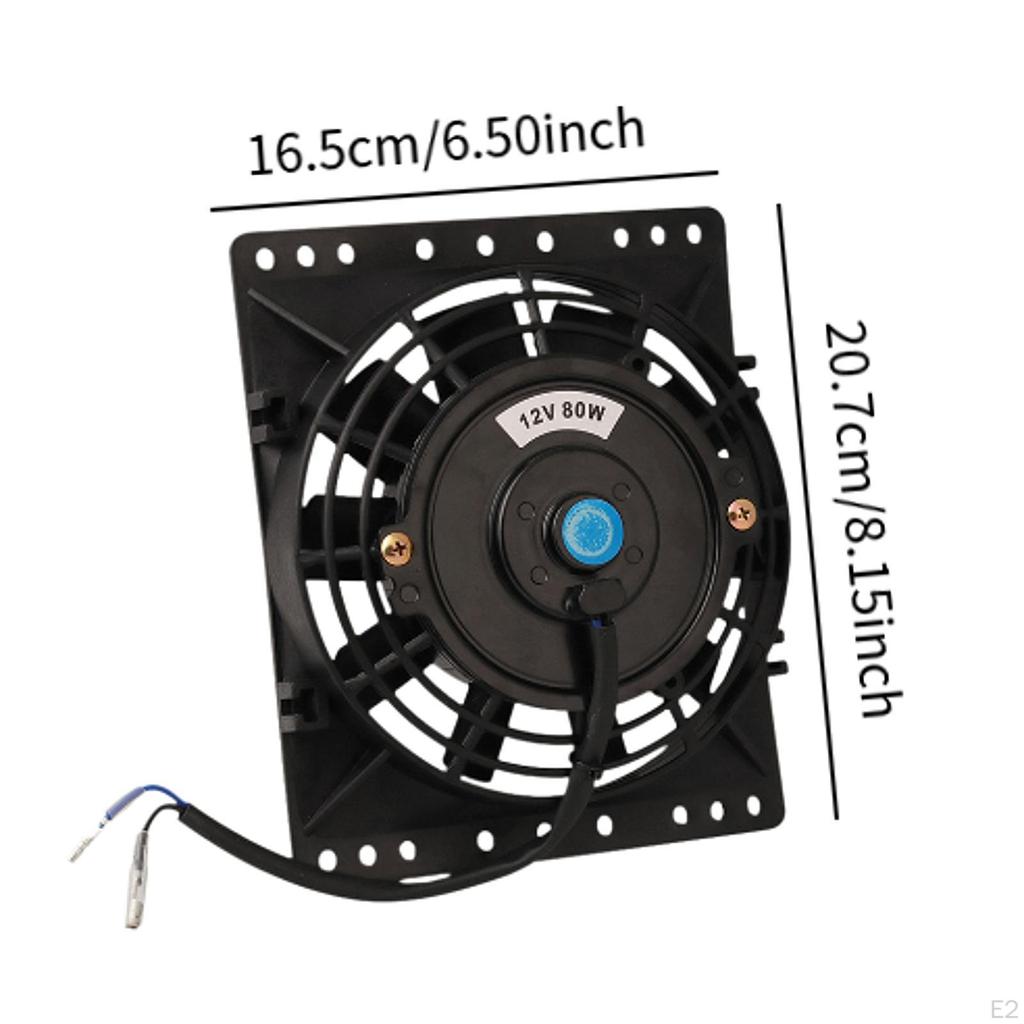 6 Inch Electric Radiator Cooling Fan Direct Replacement Easy To Use Compact Low Noise Practical Car