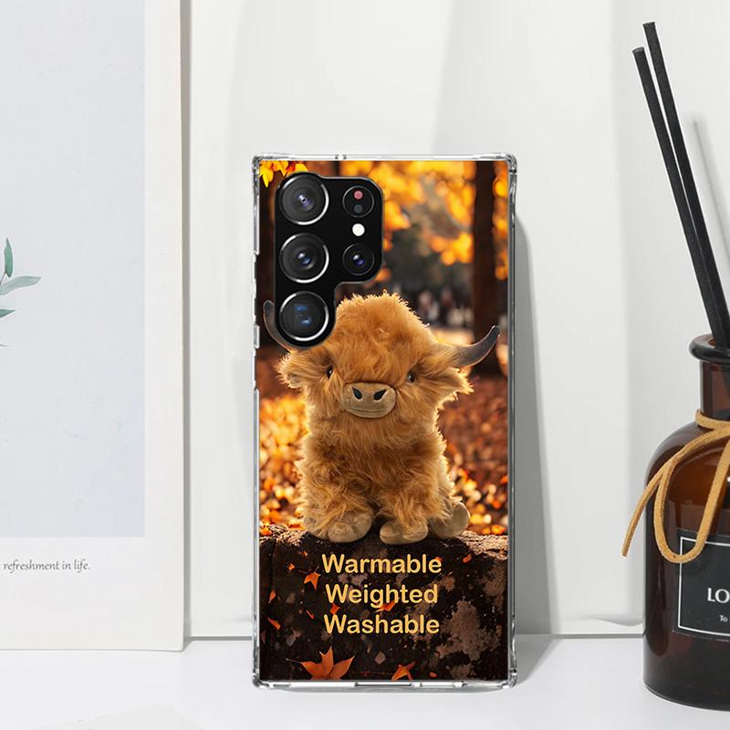 Cute Highland Cow Phone Case For Samsung Galaxy S26 S25 Edge S24 FE S23 S22 Ultra S21 Plus S20 + Art Fundas Back Cover Galaxy S2