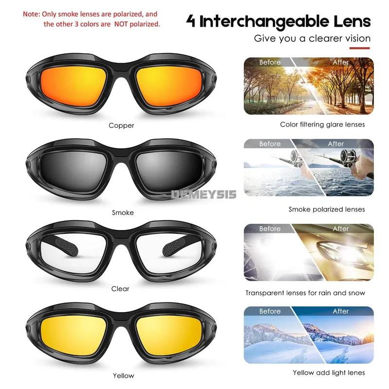Daisy Polarized Tactical Sunglasses Men Airsoft Hunting Shooting Glasses UV400 Protection Desert Hiking Goggles