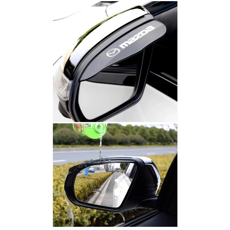 Наклейки-козырьки от дождя и солнца на зеркало заднего вида автомобиля для Mazda 3 5 323 CX-3 CX-4 CX-5 CX-7 CX-9 Axela 6 RX8 7 MX3 MX5 Аксессуары