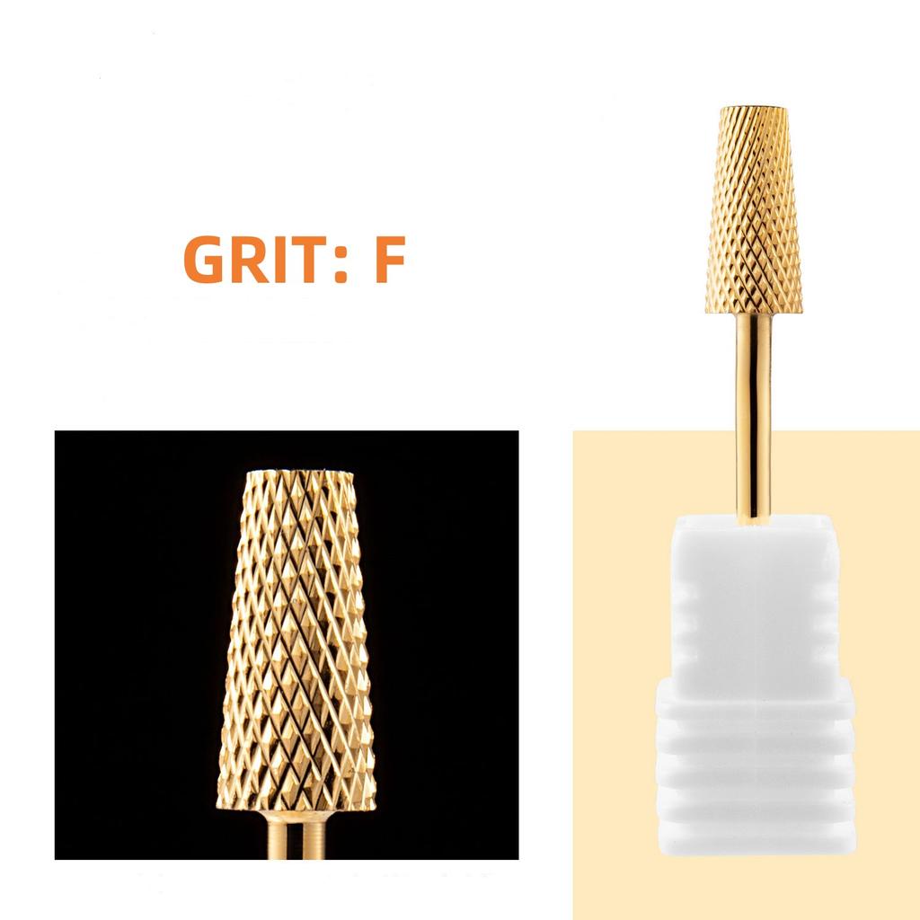 1 шт. вольфрамовые сверла для ногтей, гладкая круглая вершина, большая цилиндрическая головка для ногтей, карбидная фреза для электрических инструментов для пилочек для ногтей