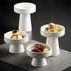 Ceramic Short-Foot Fruit & Dessert Plate Set
