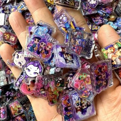 52 шт. Аниме K-pops Охотники на демонов 2 см Акриловый кулон Кавайный акриловый патч Ручная работа DIY Аксессуары Брелок Зажим-клипса Патч Игрушка