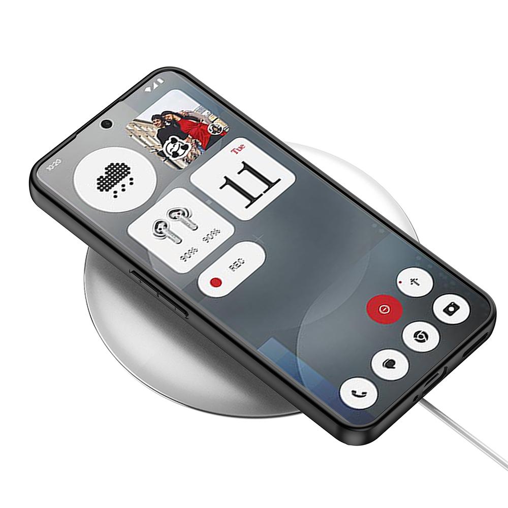 GKK для Nothing Phone (3a) Матовый чехол с покрытием Skin-Touch из ПУ+ТПУ+ПК, противоударный чехол для телефона