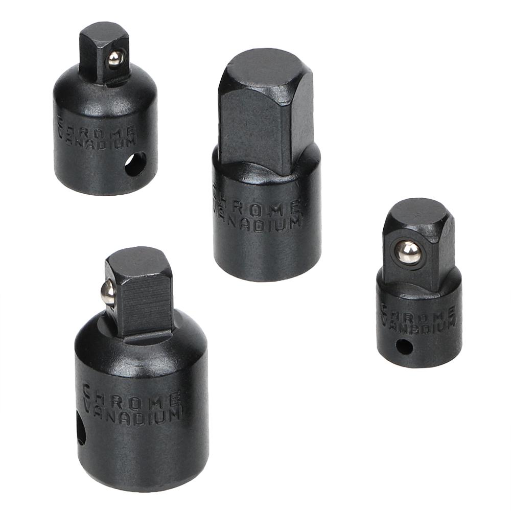 CR-V Хром-ванадиевая сталь 4 шт. 1/4 3/8 1/2 Переходная втулка Высокая твердость Набор гаечных ключей Переходник Практичный Адаптер для гаечного ключа Трещоточный гаечный ключ Головка