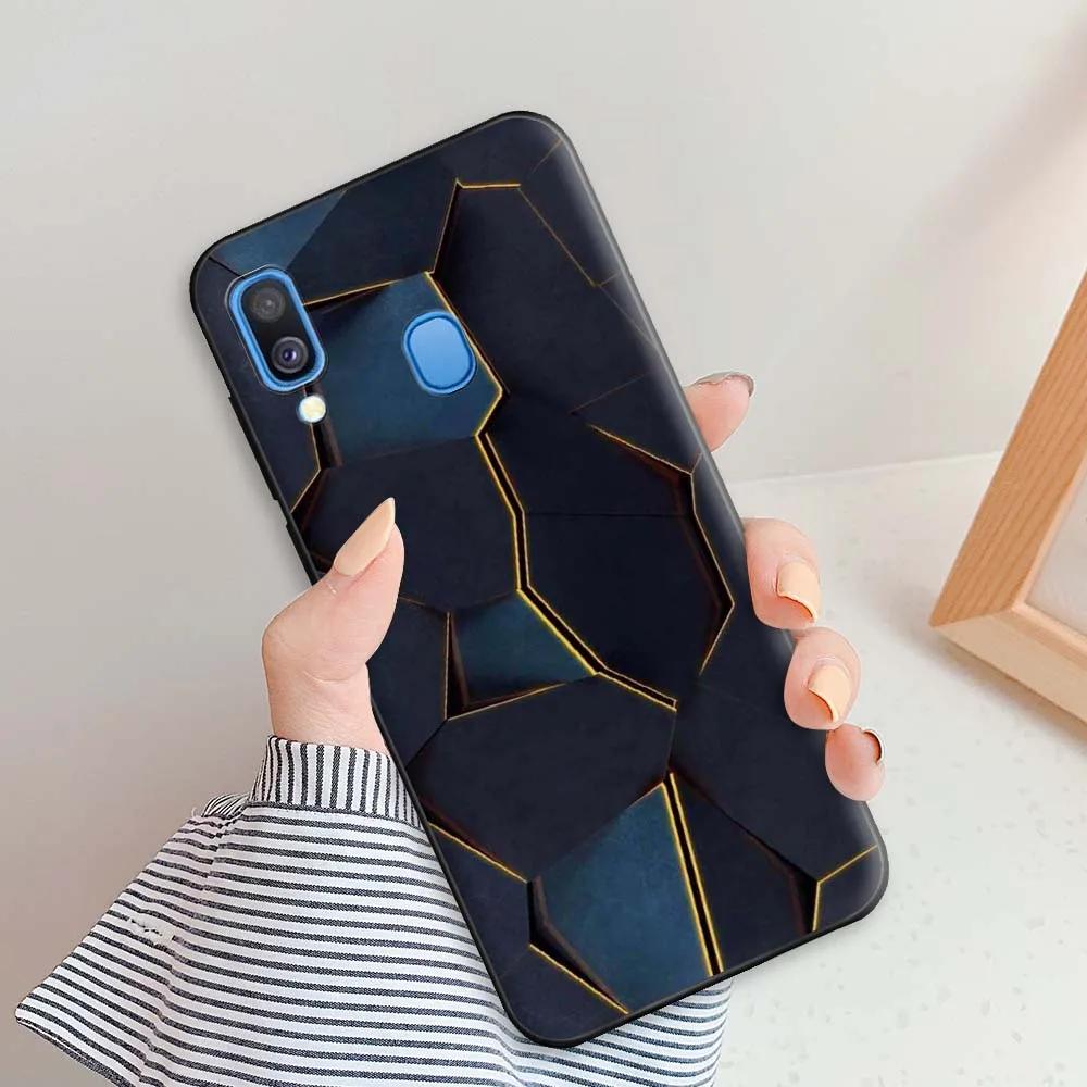 Чехол для Samsung A40 Геометрический Крутой Чехол для Samsung Galaxy A40 Мягкий ТПУ Силиконовый Чехол для Телефона для Samsung A40 a40 A 40 5,9 дюйма
