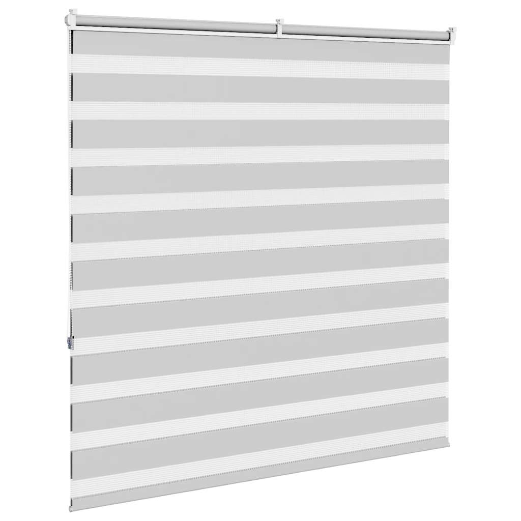 Double Zebra Blind Light Grey 150 x 150 cm Fabric Width 145.9 cm Polyester
