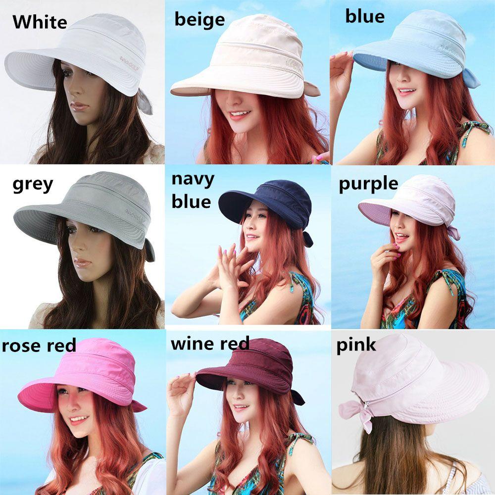 2021 Anti-UV Foldable Sun Hat Beach Hat Outdoor Cap Wide Brim
