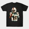 Мужская черная футболка с принтом Miami Hurricanes Toney №10 Арт в стиле Grit Печать на трансферной бумаге без вырезки Хлопковая футболка