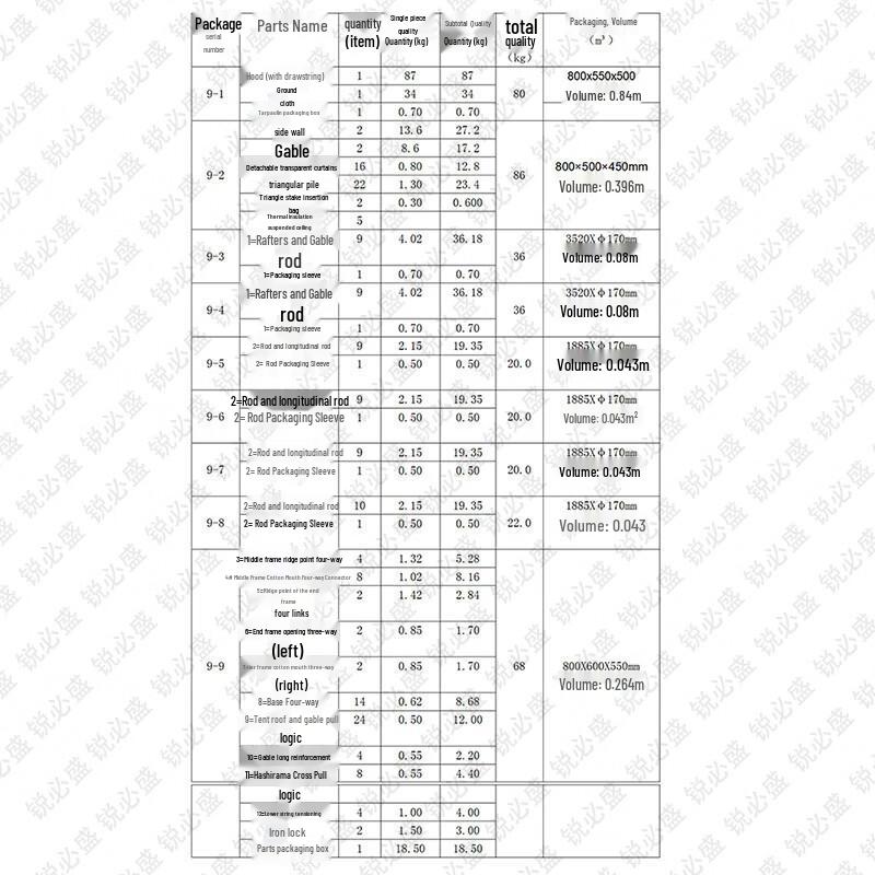 Ruibisheng 2006-72 Большая 72 кв. м уличная обеденная палатка