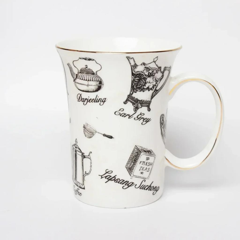 Кружка из костяного фарфора в пасторальном стиле Керамические чашки для воды Чашка для молока Европейская чашка CITIC Кружка для кофе Кружки Кофейные чашки