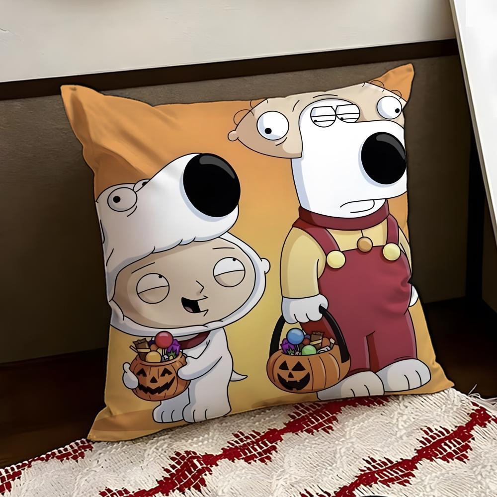 Hot Anime FFamily GuyS Cushion Cover Reversible Soft Durable Pillow Cover Home Car MultiScene Use for Daily Comfort