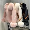 Пальто из искусственного лисьего меха женское осенне-зимнее модное короткое с хлопковым утеплителем, толстое теплое замшевое пальто, женская приталенная верхняя одежда