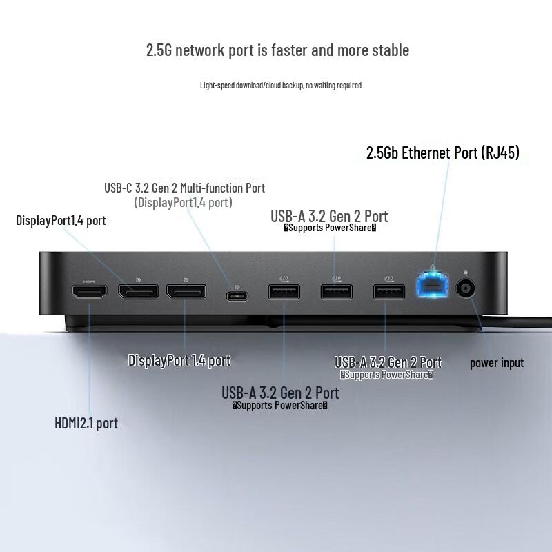 Dell WD25 10-в-1 Высокопроизводительная интеллектуальная док-станция