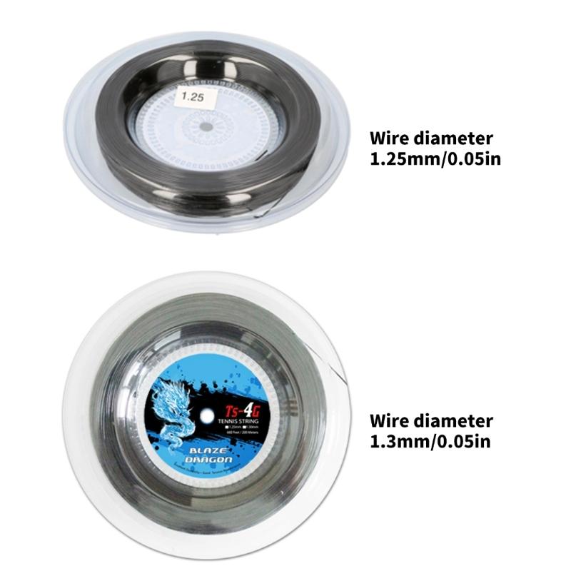 Большая струна для настольного тенниса 1,25/1,3 мм Полиэстер Струна для бадминтона и тенниса Ракетка для настольного тенниса Струна для тренировок Основная жесткая струна