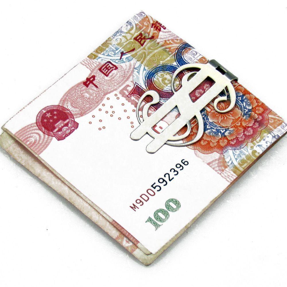 Держатель для кредитных карт из нержавеющей стали с символом доллара, продавец в США, символ доллара, зажим для денег