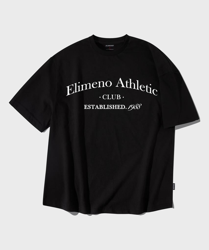 ELIMENO El Club Arch Oversized Short Sleeve Tee Black