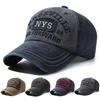 Unisex Nys Embroidery Adjustable Wash Baseball Hat Retro Caps Spring Autumn Outdoor Sport Travel for Women Men