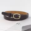 Vintage Style Ladies Jeans Belt Pu Material With Metal Pin Buckle For Use Daily