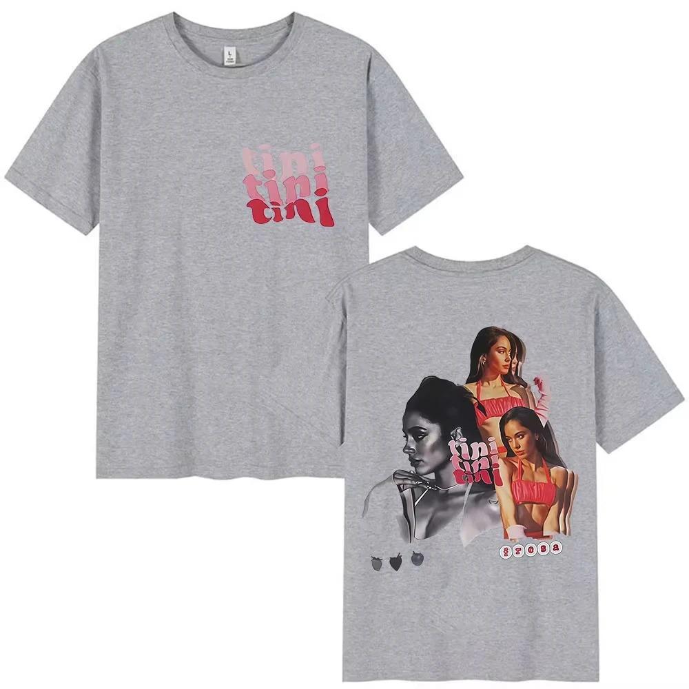 Fashion Summer Shirts Singer TINI STOESSEL Futtura Tour 2026 Album Merch Tshirts Mens Women Pop Music Short Sleeve Tshirts